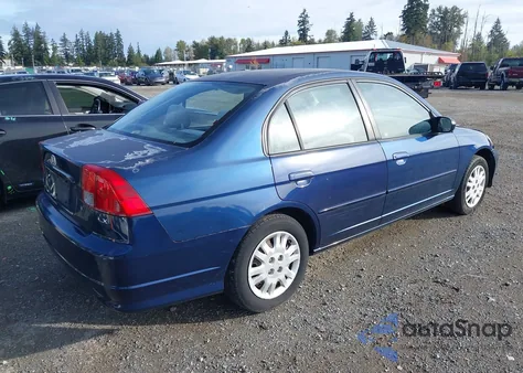 2005 Honda Civic Lx from USA, damaged, VIN 2HGES16525H502294